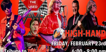 Rev Up Your Engines for a Night of 80s Rock with The Used Cars Tribute at High-Hand Brewing Co.