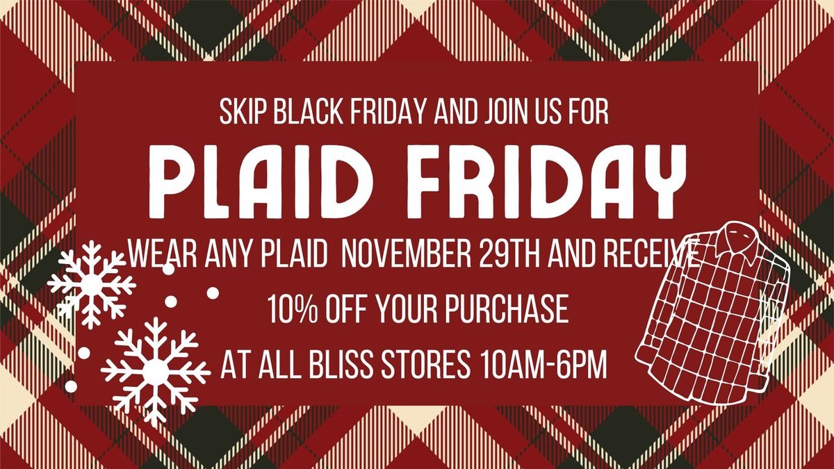 Plaid Friday: A Colorful Twist on Black Friday Shopping